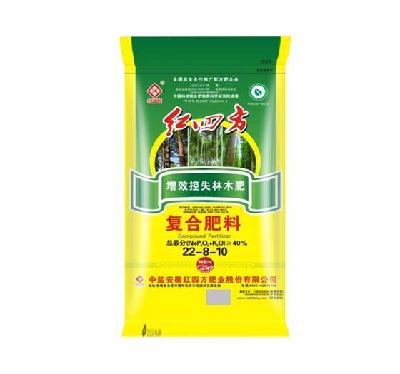 紅四方增效控失林木專(zhuān)用肥40%（22-8-10）