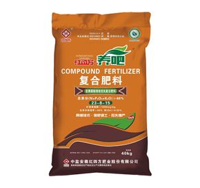 紅四方養吧增效控失肥46%（23-8-15），適用于小麥、玉米、水稻等大田作物